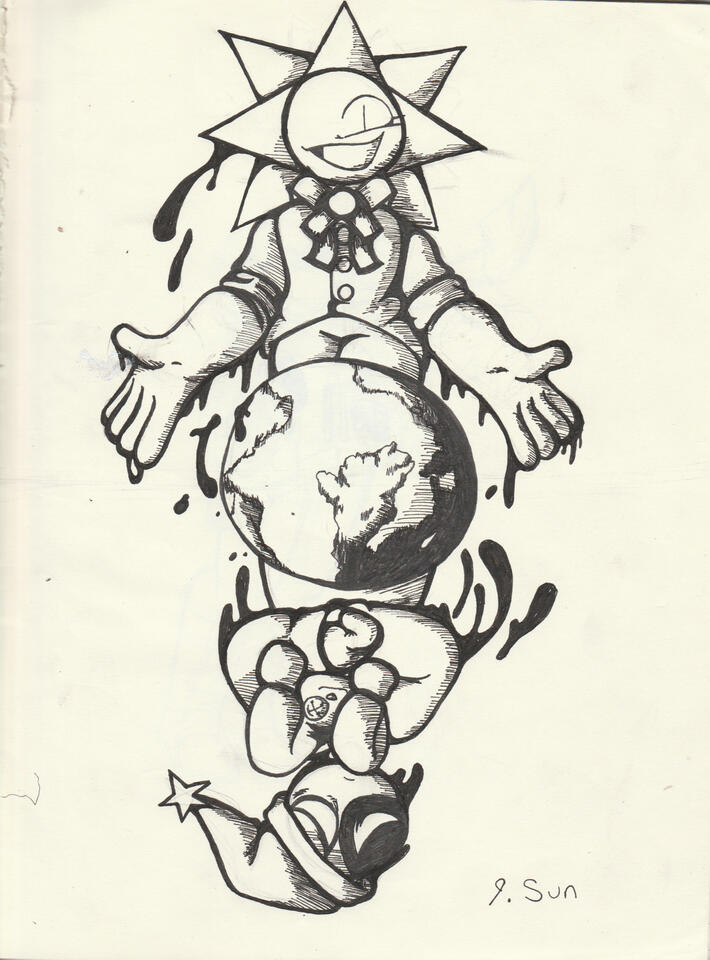 Inktober Day 9: Sun. Date: Oct 9th, 2024