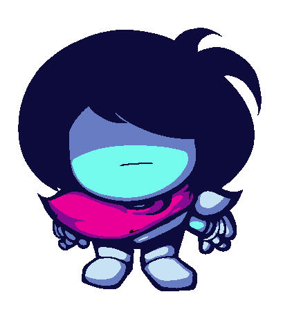 Doodle of Kris from Deltarune. Date: Jan 10th, 2024